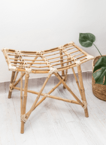 Banqueta baja de caña