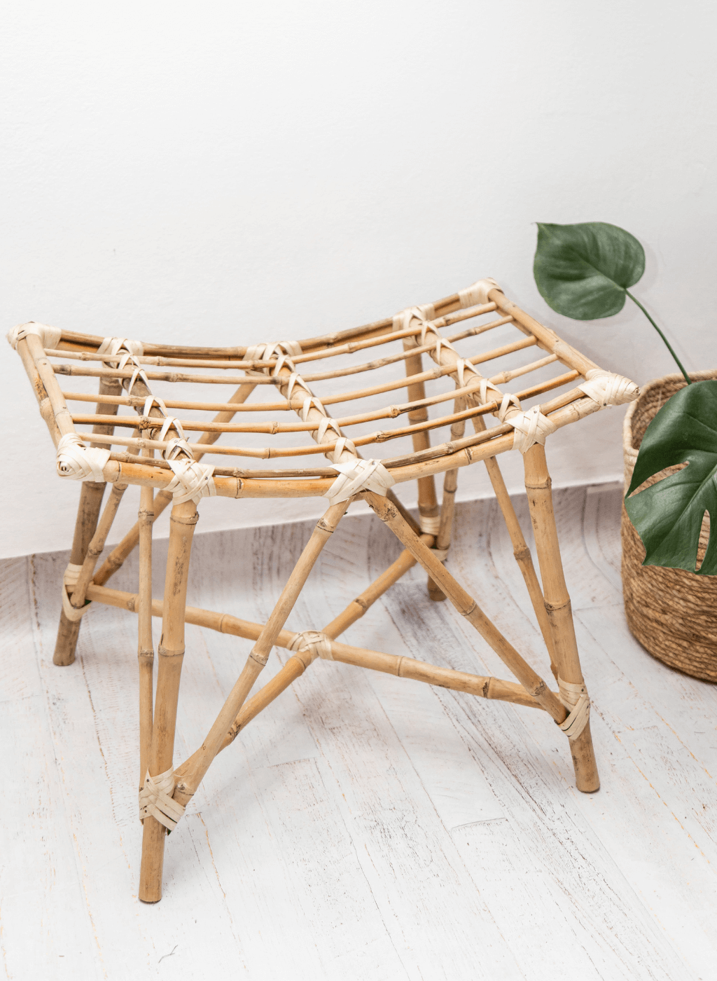 Banqueta baja de caña