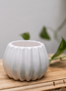 Maceta de cerámica Gajos