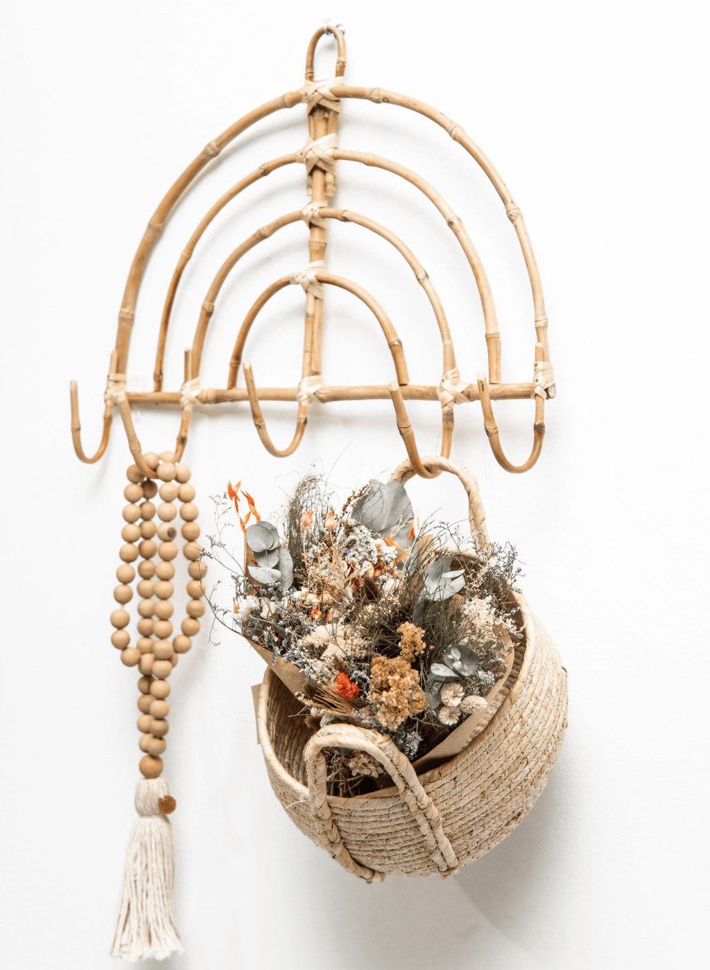 Perchero de caña Arco iris