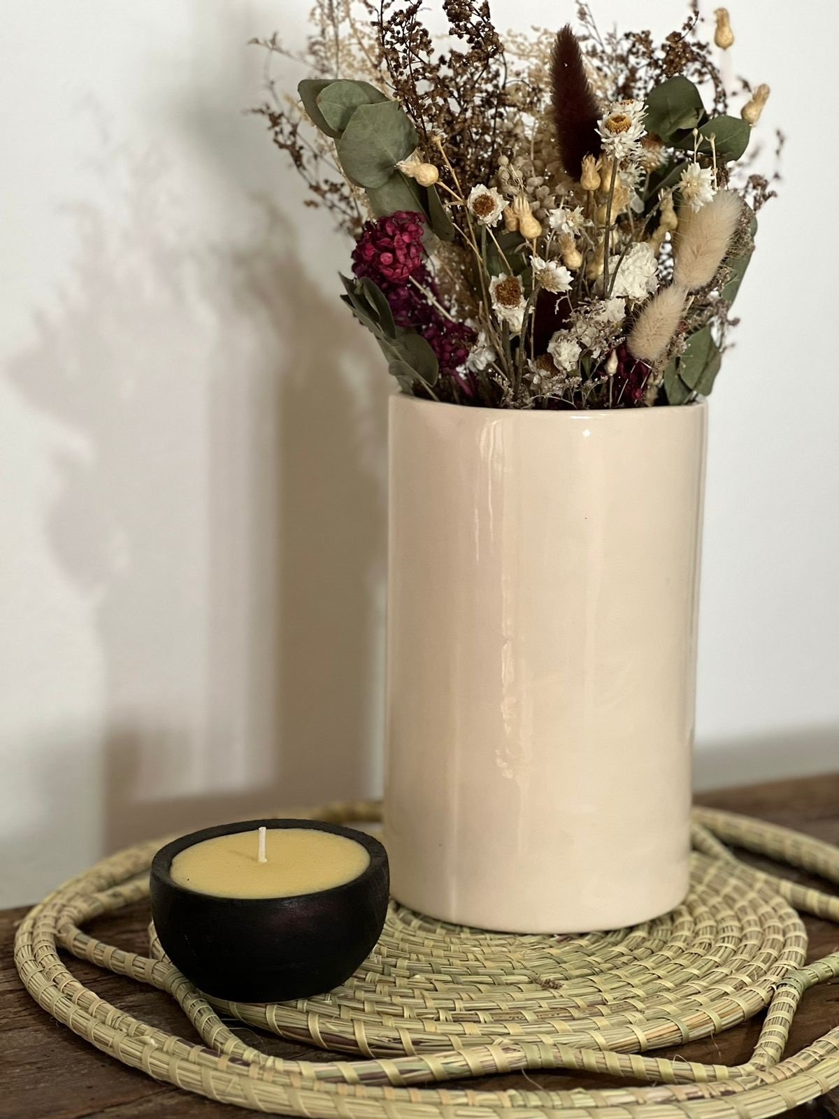 Florero de cerámica Cilindro Andalucía. - Image 3