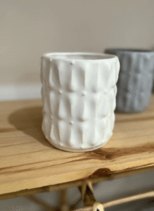 Maceta de cerámica Rayas