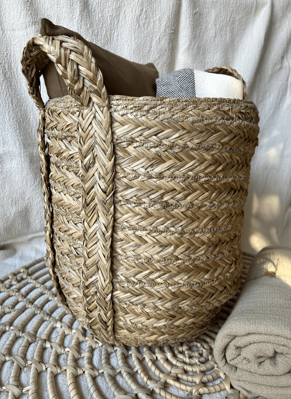 Cesto trenzado grande