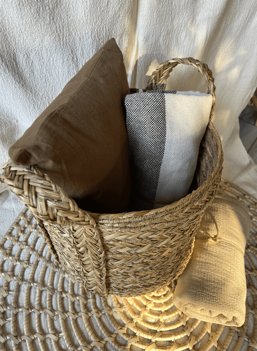 Cesto trenzado grande - Image 3