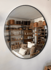 Espejo con marco de hierro 1M