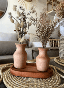 Florero de madera Yuan